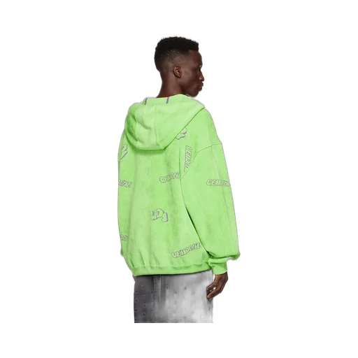 Terry-Cloth Zip-Up Hoodie