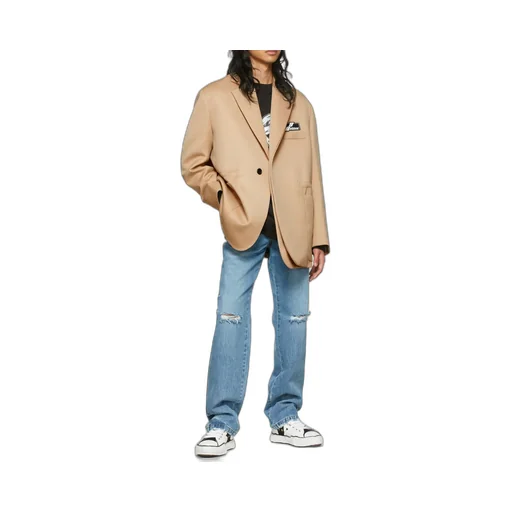 We11Done Logo Patch Twill Blazer