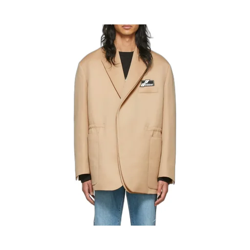 We11Done Logo Patch Twill Blazer