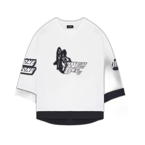 T-Shirt With Round Neck And Long Sleeves