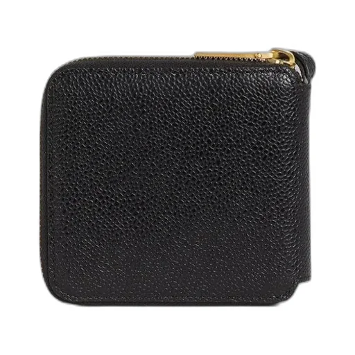 4-Bar Debossed Compact Wallet