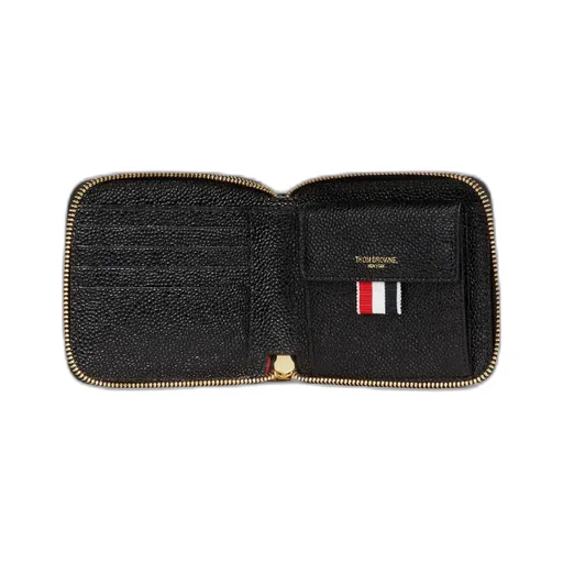 4-Bar Debossed Compact Wallet
