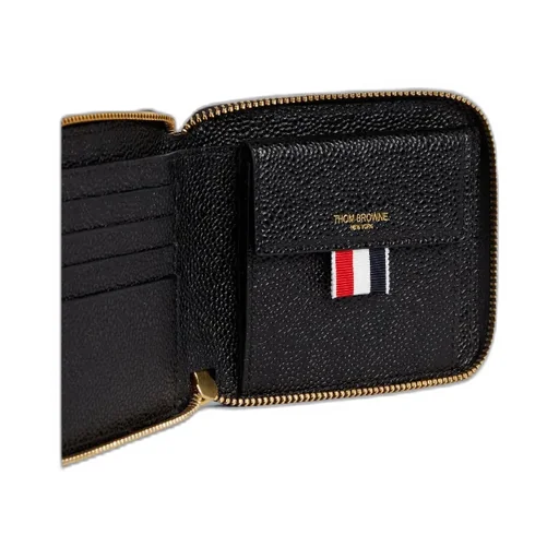4-Bar Debossed Compact Wallet