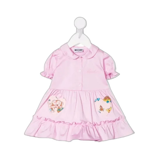 Embroidered-Logo Heart Patch Dress