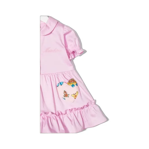 Embroidered-Logo Heart Patch Dress