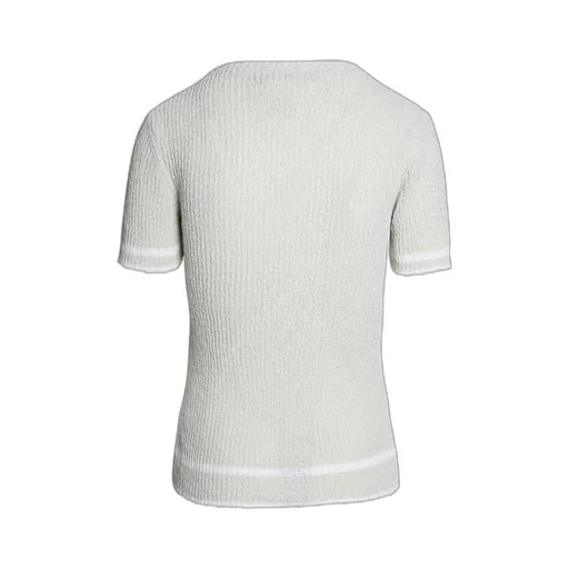 Maison Margiela Flower Detailed Knitted Top