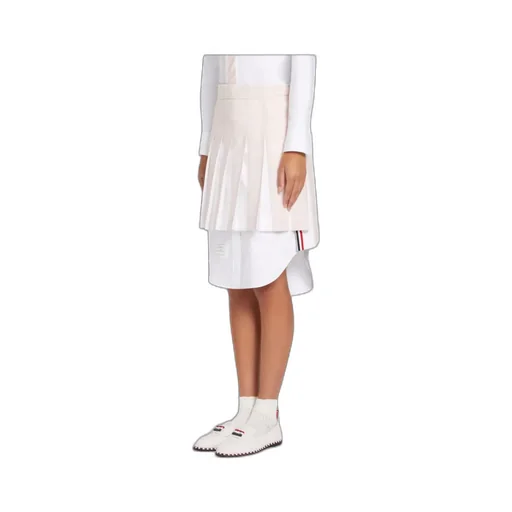 Thom Browne High-Low Hem Pleated Skirt