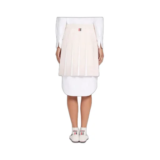 Thom Browne High-Low Hem Pleated Skirt