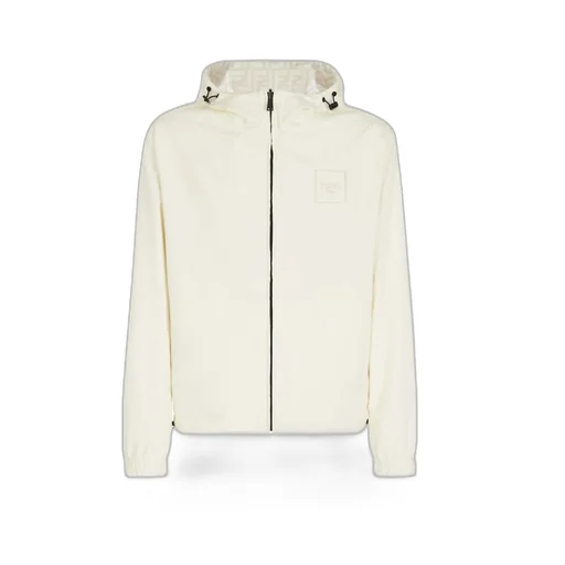 Fendi Ff Printed Hooded Reversible Jacket