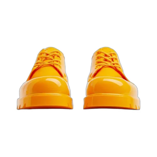 Rubber Lace-Up Casual Shoes