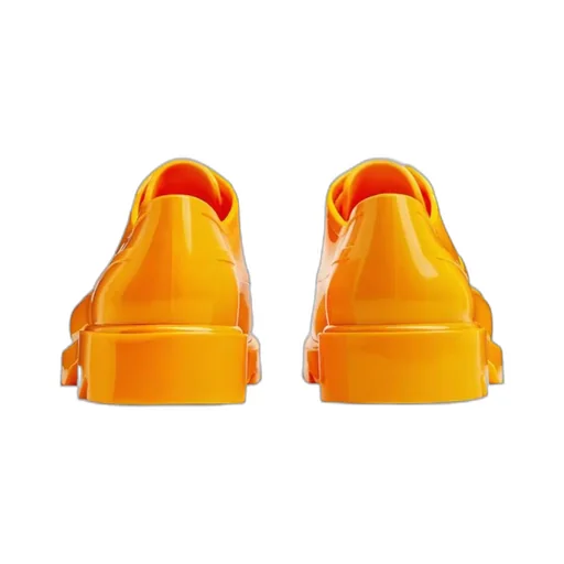 Rubber Lace-Up Casual Shoes