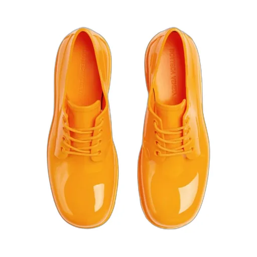 Rubber Lace-Up Casual Shoes