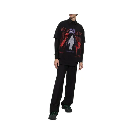 Graphic-Print Layered T-Shirt