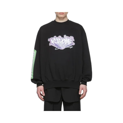 Graffiti Logo-Print Sweatshirt