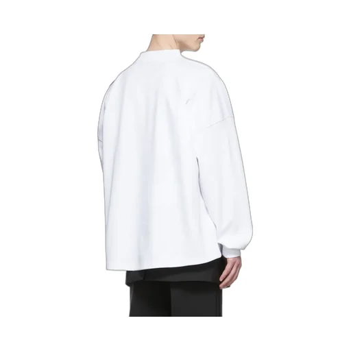 V-Collar Color Long-Sleeved T-Shirt