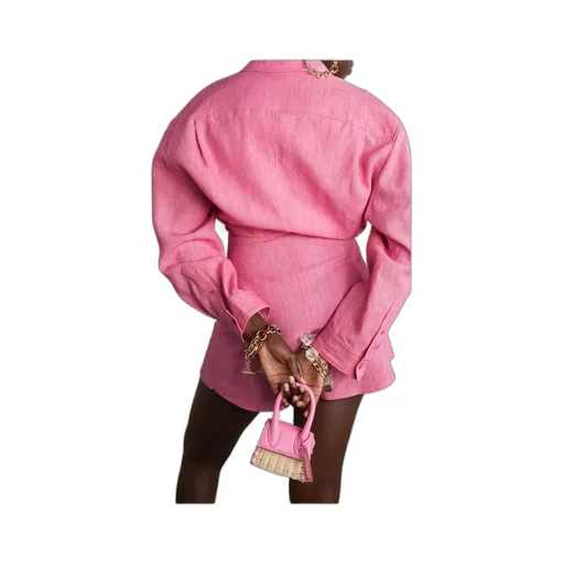 Logo Layered Shirt Dress