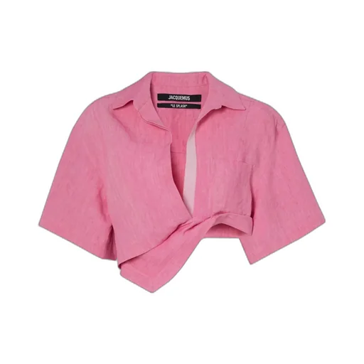 Logo Short Twist-Around Short-Sleeved Shirt