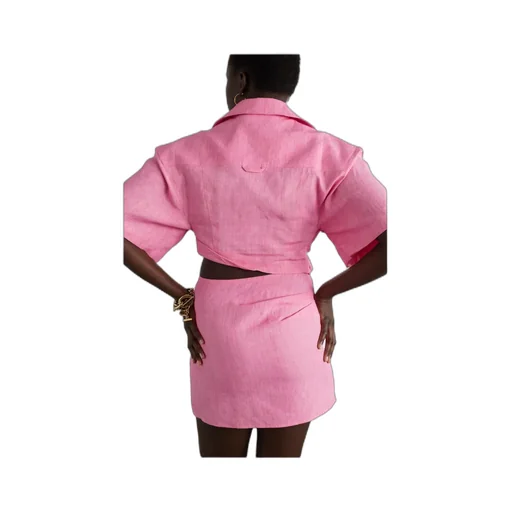 Logo Short Twist-Around Short-Sleeved Shirt
