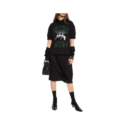 Raf Simons Grimrawler-Printed Attached Sleeve Hoodie