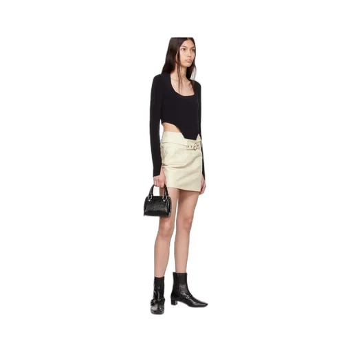 By Far Dora Embossed Mini Shoulder Bag