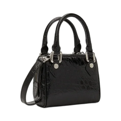 By Far Dora Embossed Mini Shoulder Bag