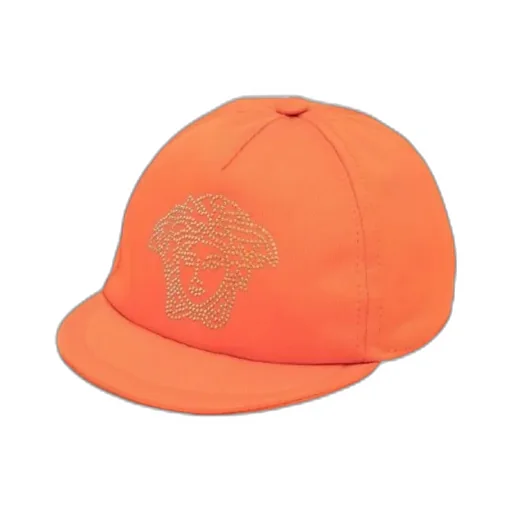 Versace Kids Medusa Stud-Embellished Flat Peak Baseball Cap