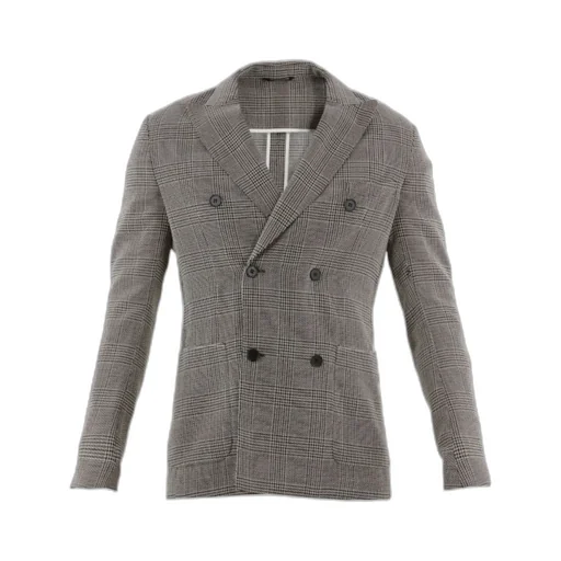 Tonello Glen Plaid Double-Breasted Jacket