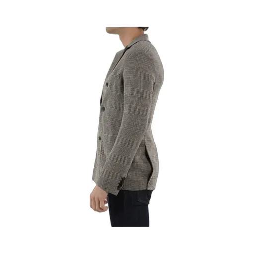 Tonello Glen Plaid Double-Breasted Jacket