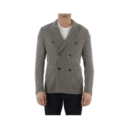 Tonello Glen Plaid Double-Breasted Jacket