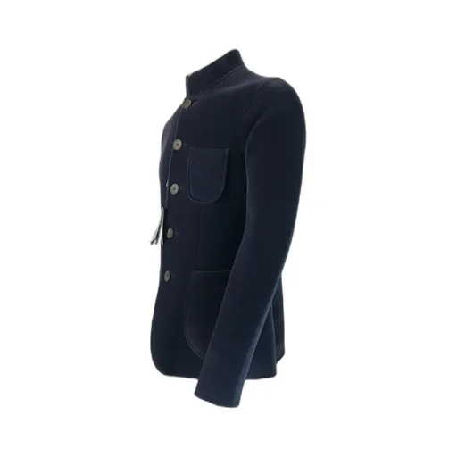 Logo Single-Breasted Collar Coat