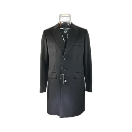 Single-Breasted Wool Coat
