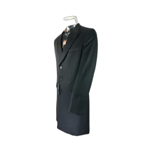 Single-Breasted Wool Coat
