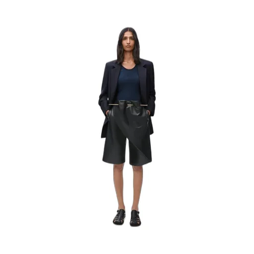 Pin Shorts In Nappa Lambskin