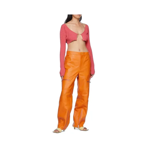 Pral Ribbed Cropped Cardigan