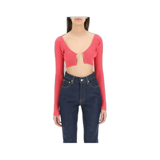 Pral Ribbed Cropped Cardigan