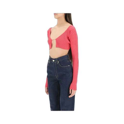 Pral Ribbed Cropped Cardigan