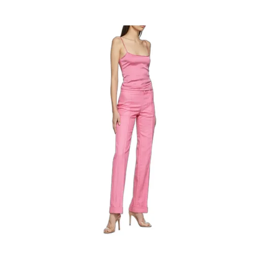 Button-Fastening Tailored Trousers