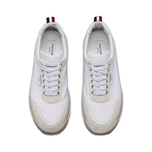 Thom Browne Round Toe Lace-Up Sneakers