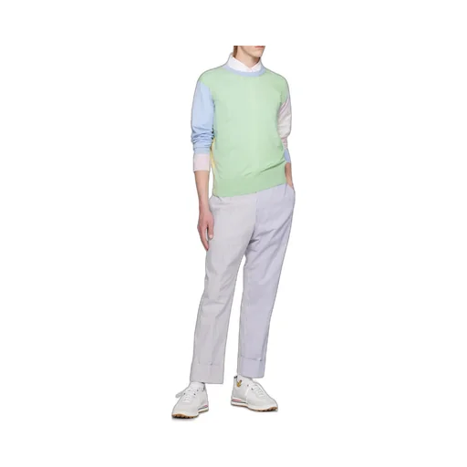 Thom Browne Striped Maxi Turn-Up Hem Pants