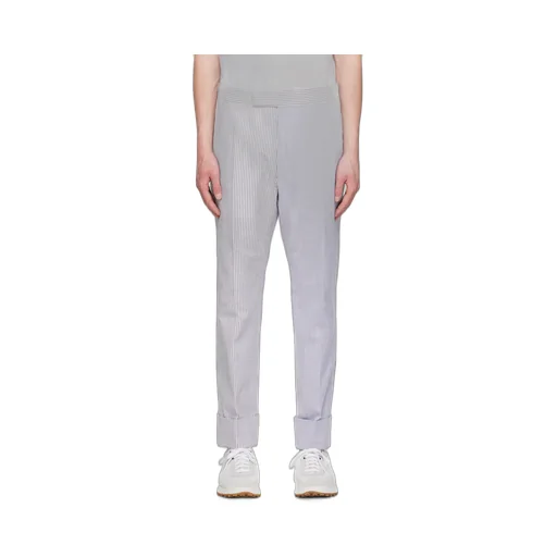 Thom Browne Striped Maxi Turn-Up Hem Pants