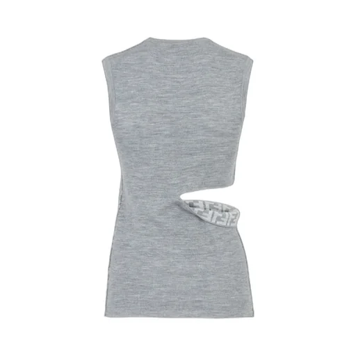 Fendi Sleeveless Reversible Knitted Top
