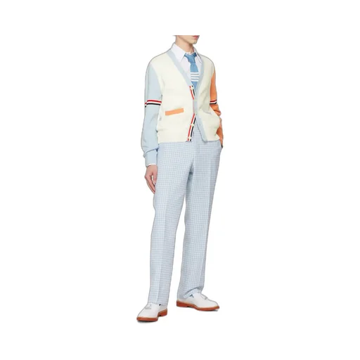 Thom Browne Color-Block Buttoned Cardigan