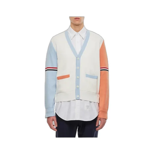 Thom Browne Color-Block Buttoned Cardigan