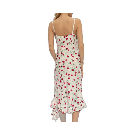 Marni Reverie Floral Printed Spaghetti Straps Midi Dress