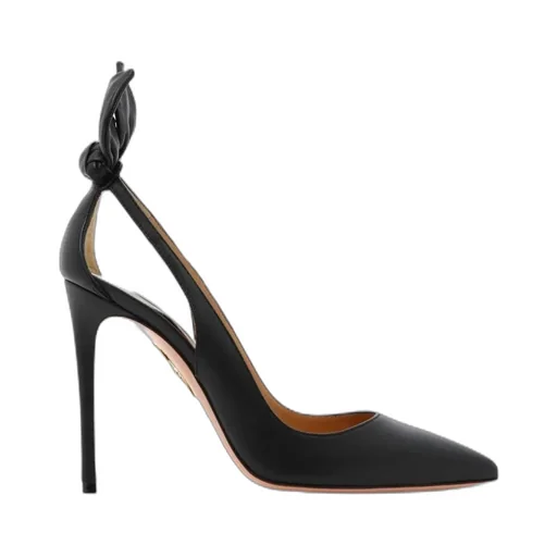 Aquazzura Pointed Toe Bow Tie Pumps