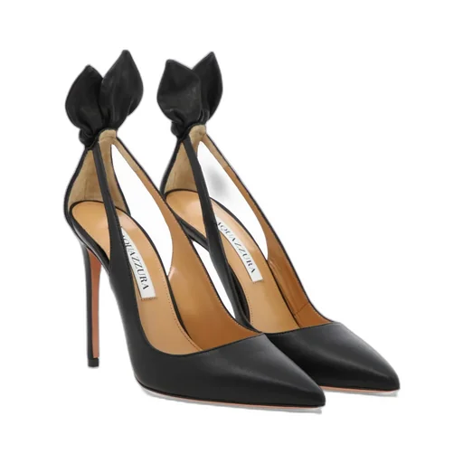 Aquazzura Pointed Toe Bow Tie Pumps