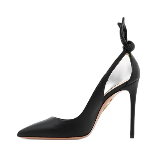 Aquazzura Pointed Toe Bow Tie Pumps