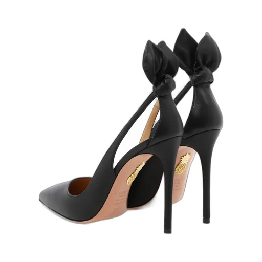 Aquazzura Pointed Toe Bow Tie Pumps