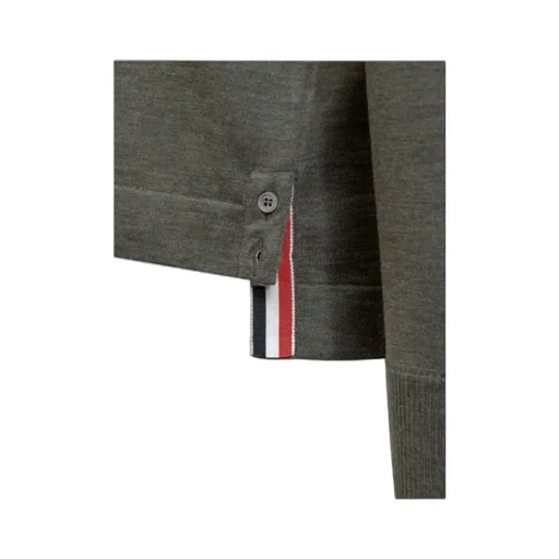Thom Browne Rwb Stripe Buttoned Cardigan