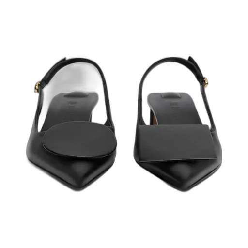Jacquemus Circle Square Kitten Slingbacks